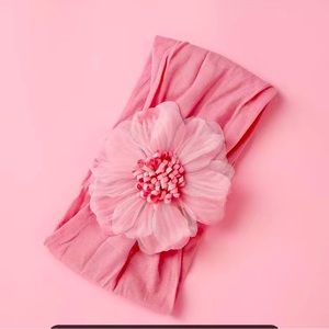 Baby girl pink floral headband